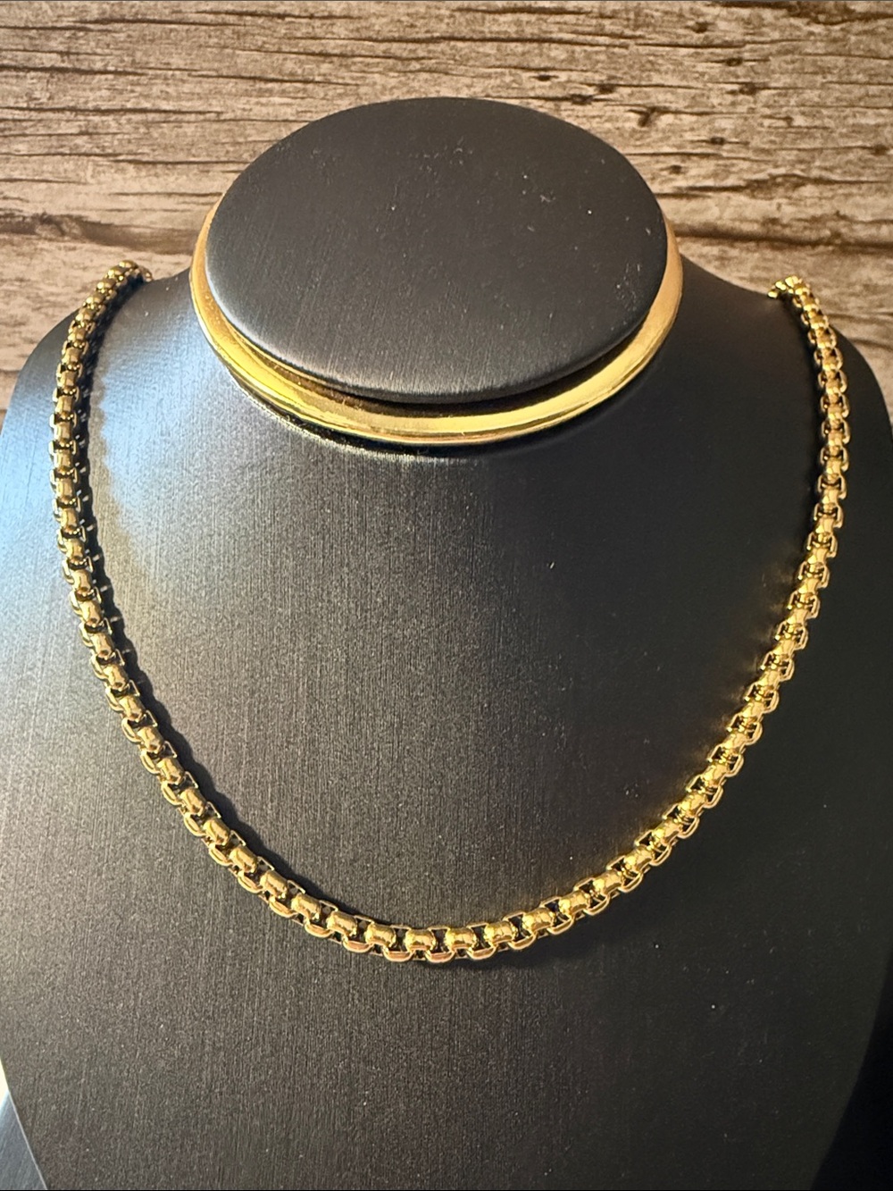 Elegant Gold Plated Chain Necklace Mens Jewelry